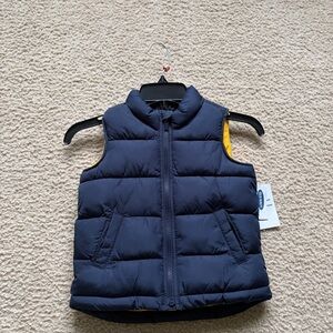 Old Navy Yellow and Navy Vest